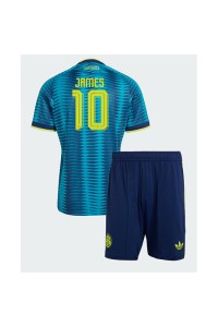 Kolumbia James Rodriguez #10 Jalkapallovaatteet Lasten Vieraspeliasu MM-kisat 2026 Lyhythihainen (+ Lyhyet housut)